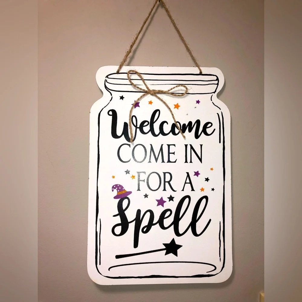 🧹 WITCHY HALLOWEEN SIGN 🧹